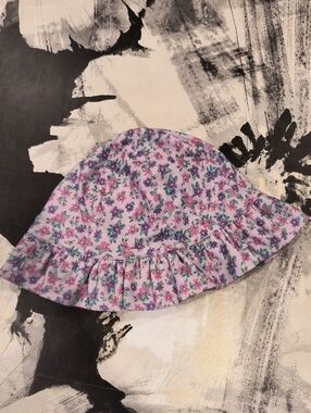 The Children's Place Lavender Floral Flutter Sun Hat
